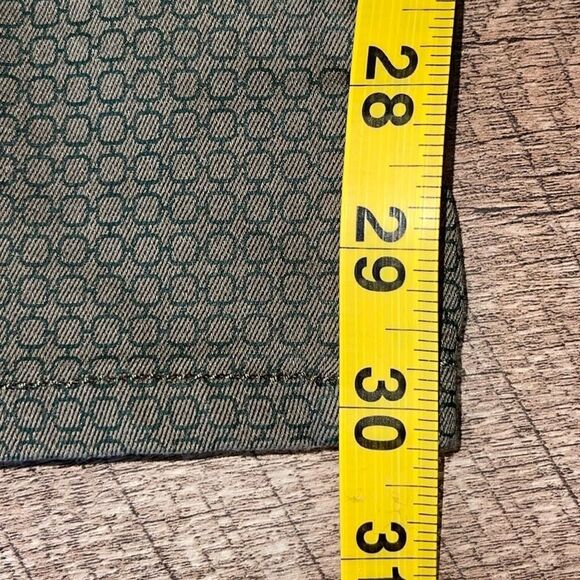 Bevy Flog Nansi Flare Style Pants Moss Green Check Original Size‎ 24 (2) - Picture 11 of 11